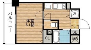 プレサンス難波OCAT前の物件間取画像